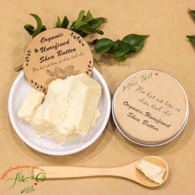 Bơ Hạt Mỡ Hữu Cơ Chưa Tinh Chế ( Organic , Unrefined Shea Butter )