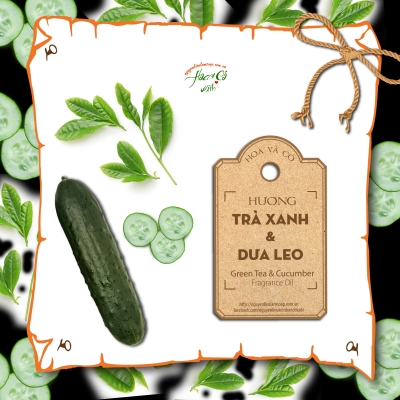 Hương Trà Xanh & Dưa Leo ( Green Tea & Cucumber Fragrance Oil )